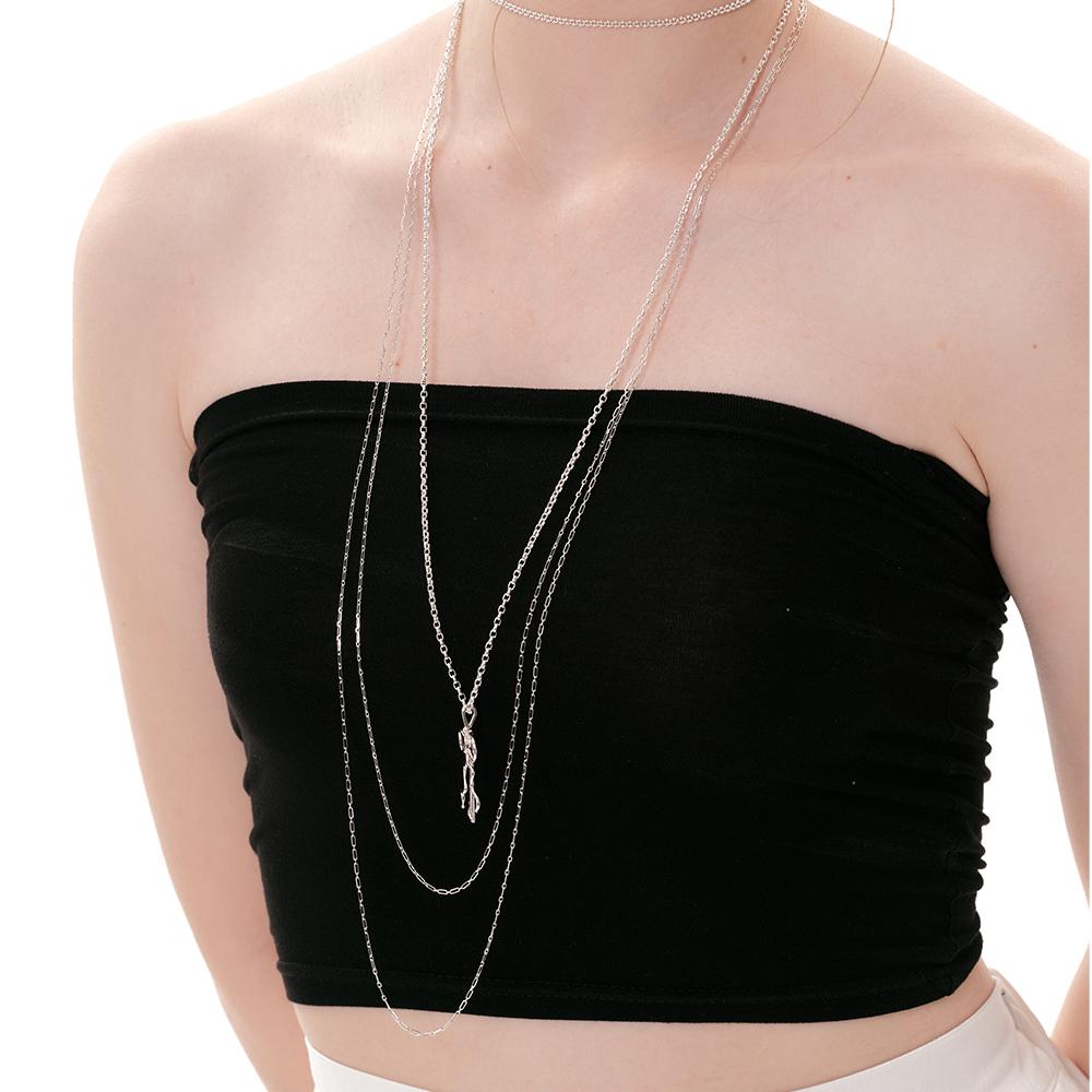 Dani Long Silver Chain N (Two lines) 💙