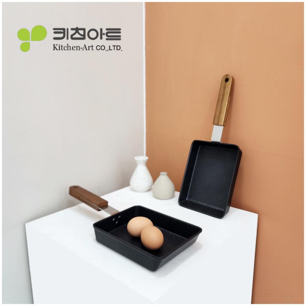 키친아트 포르트 IH 인덕션 후라이팬 계란말이 사각 에그팬 13x18cm
