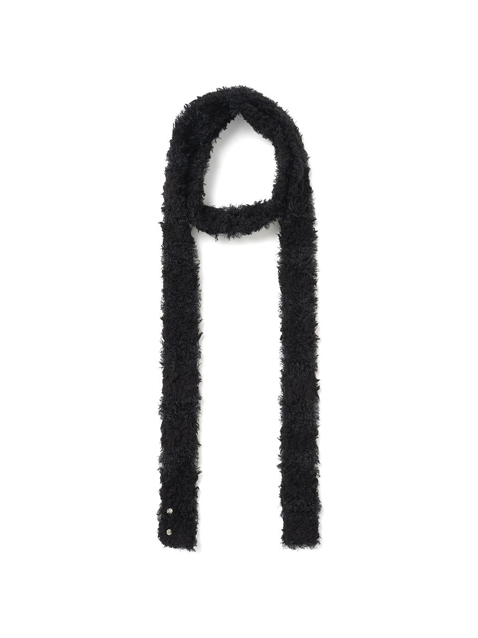 Mixed Knit Scarf [Black]