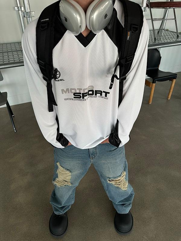 Motor sport air jersey top (2color)