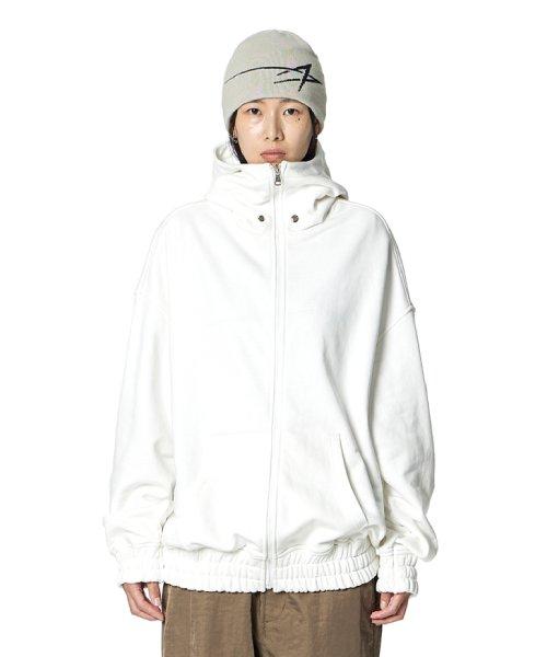 Gear Silhouette Hoodie Zip-up (WHITE)