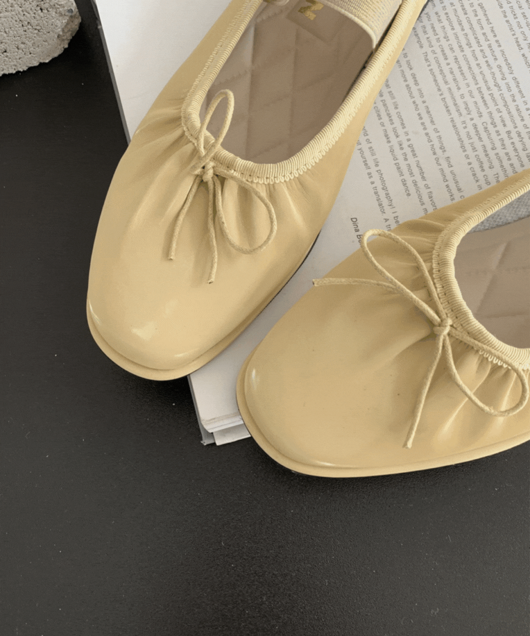 [무료배송] 푹신 리본 밴딩 스트랩 플랫슈즈 발레코어룩