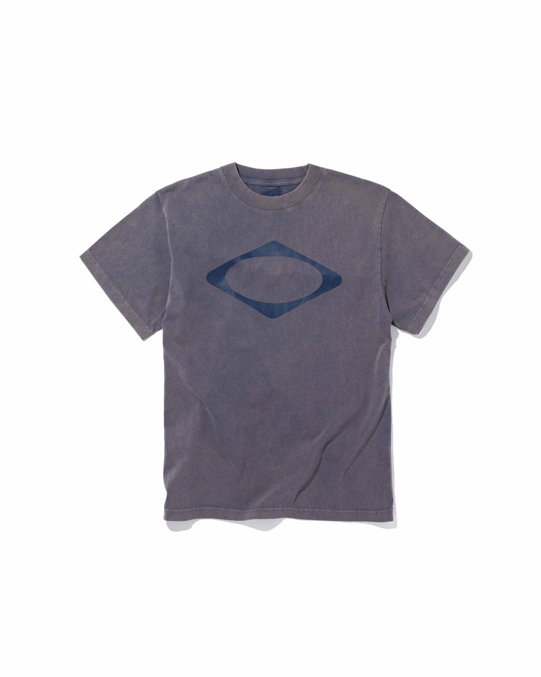 RHOMBUS WASHED BASIC T-SHIRT_BLEACHED NAVY