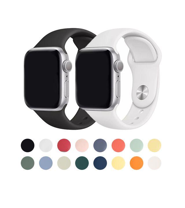 (오늘 출발)애플워치 호환 실리콘 기본 스트랩(8 7 6 5 4 3 2 SE SE2 Ultra)