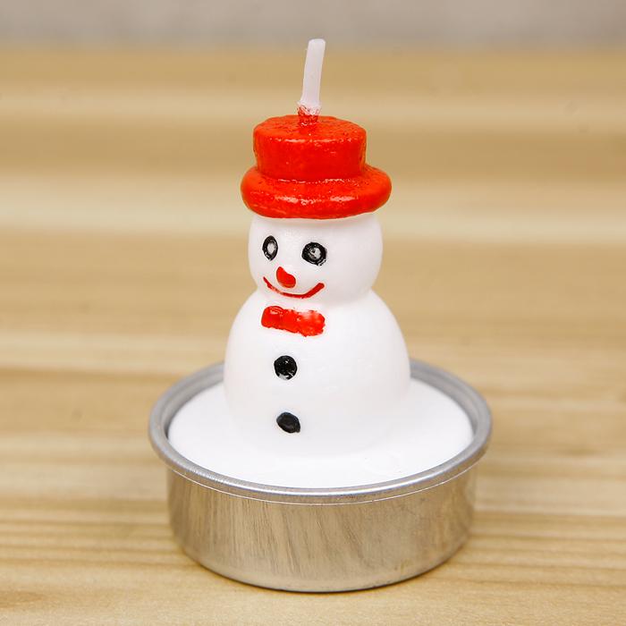 고급눈사람 양초 /크리스마스