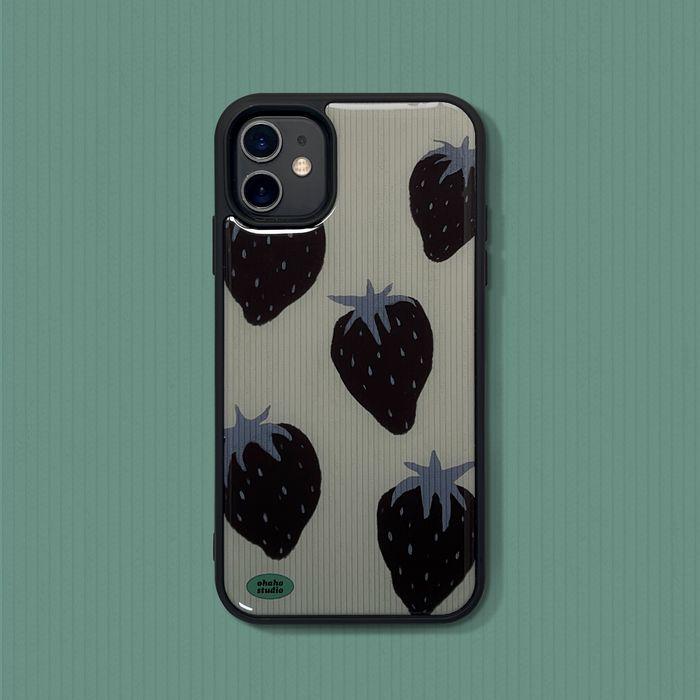 Strawberry_(begie) Phone case (에폭시 범퍼)