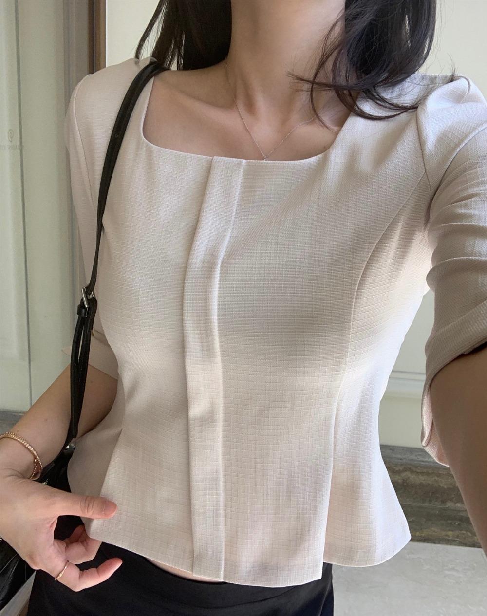 트루넬 자켓 블라우스