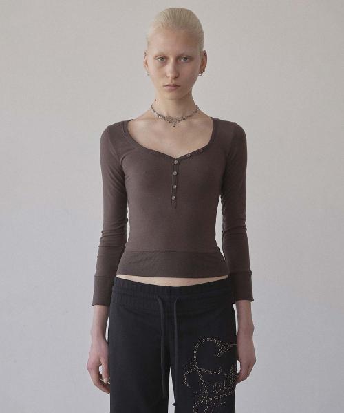 Cottage Button Henley Brown
