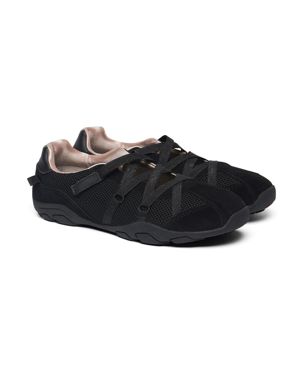 [05.07이내 출고] ZANE X-STRAP SNEAKERS - BLACK