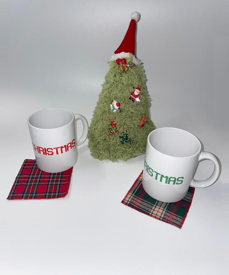 Christmas Pixel Logo Mug 크리스마스 픽셀 로고 머그컵