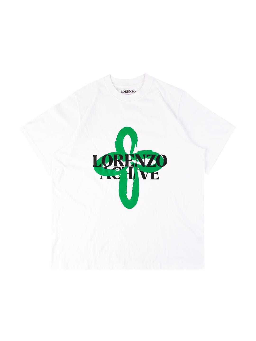 에이펙스디자인 FLOWER PAINTING T-SHIRT-WHITE