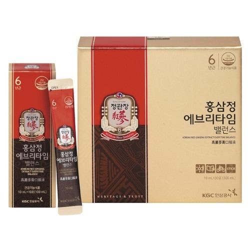 한국인삼공사 정관장 홍삼정 에브리타임 밸런스 10ml 30포 (1개)
