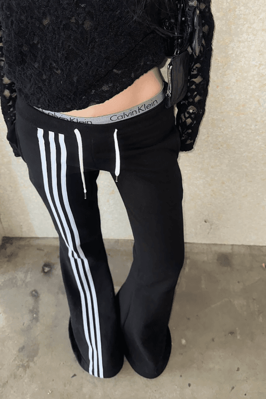 track bootcut pants (4color)