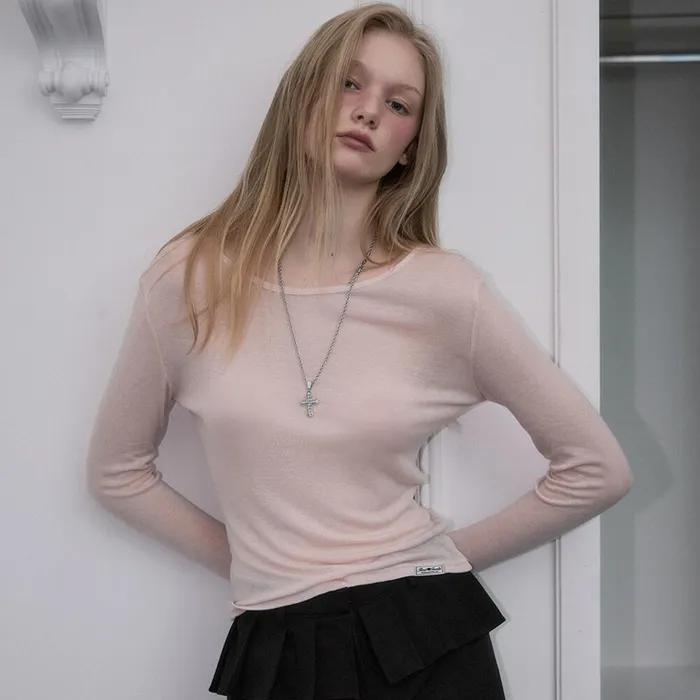 Essential Layered Long Sleeve [Pale Pink]