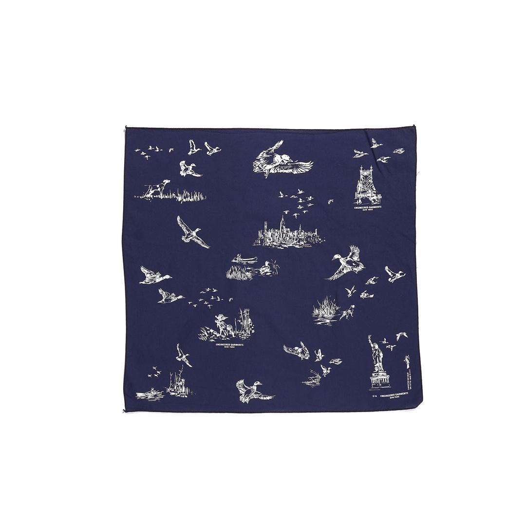 [Engineered Garments]  ﻿Printed Bandana - Hunting Navy
