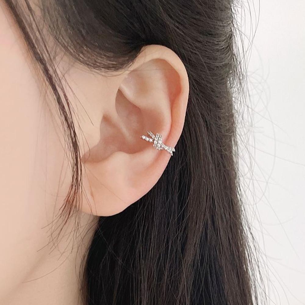 큐빅 매듭 꼬임 이어커프 귀찌 안뚫는귀걸이