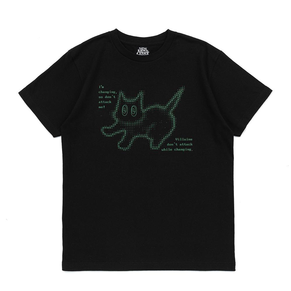 TWINKLING CAT SHORT SLEEVE (BLACK)