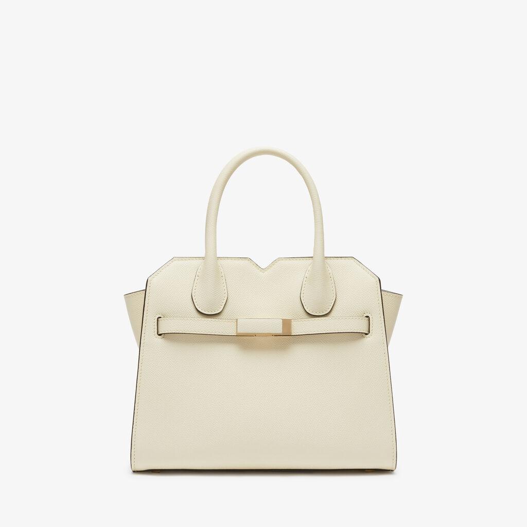 Milano Two Handles Mini Bag - Pergamena White