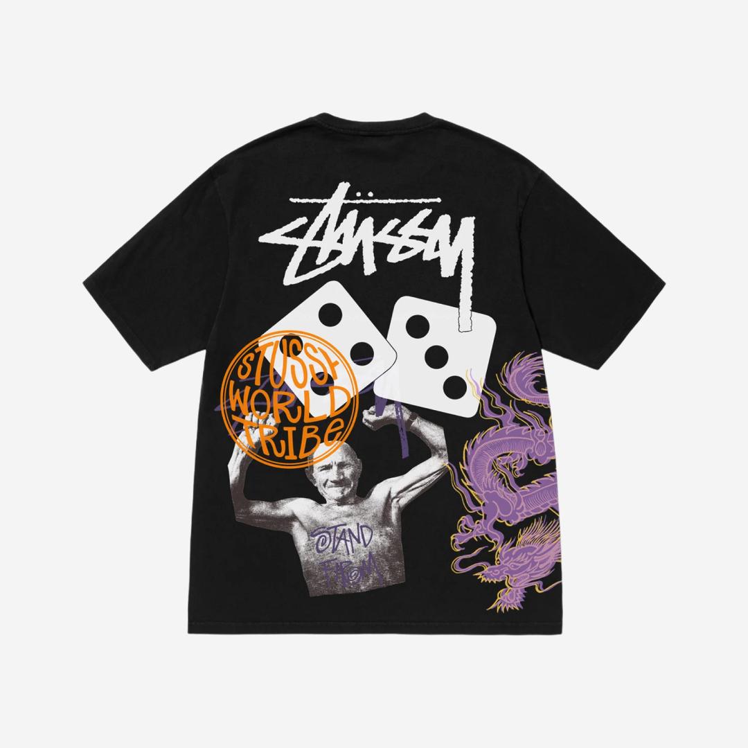Stussy Strike Pigment Dyed T-Shirt Black