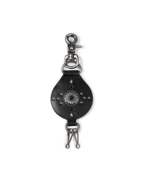Gem Studded Keyring (Black)