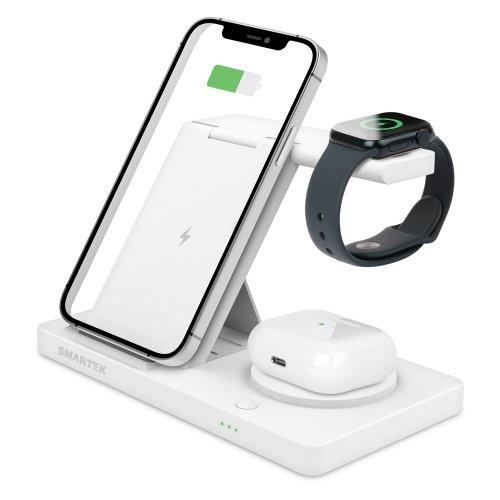 스마텍 3IN1 15W 고속 무선충전 거치대(애플워치/갤럭시워치) STQC-AG3