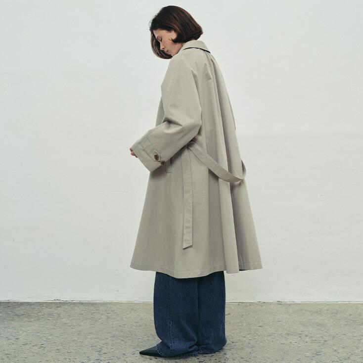 (2COLOR)A LINE TRENCH COAT