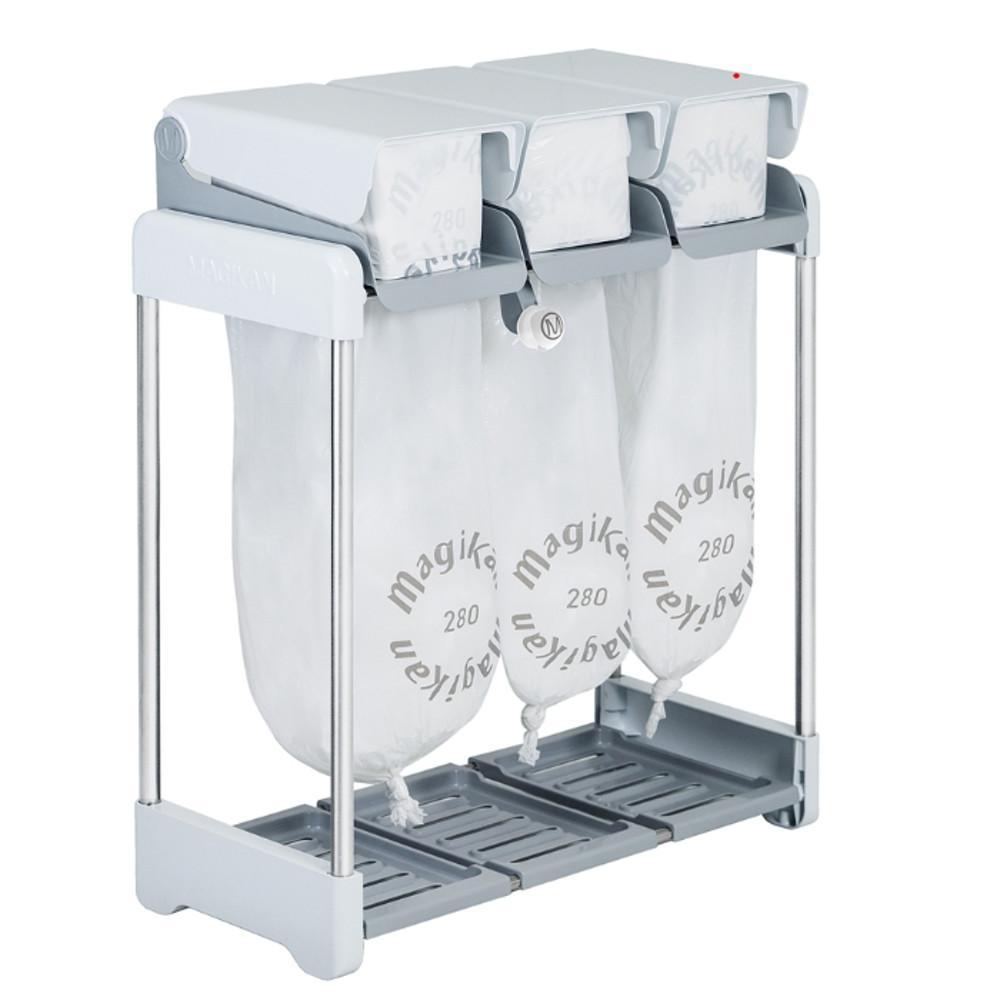 매직캔 가정용 재활용 분리수거함 3단  애니블리 휴지통  쓰레기통 기본리필장착 사무실 가정 공공장소