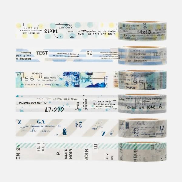 15mm 마스킹 테이프 - 블루·그린 시리즈