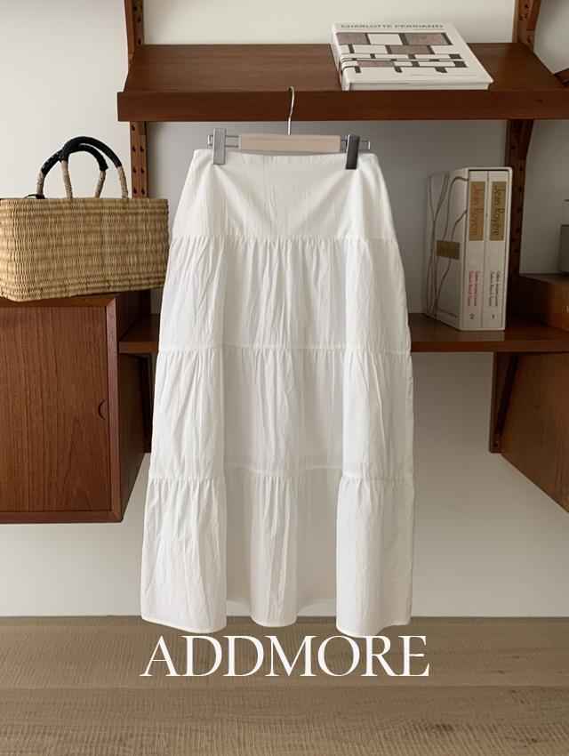 에드모어 [🎁주말까지 깜짝20%][1만장돌파/롱스커트/캉캉스커트][MADE] msk479 멜로디 코튼 캉캉 롱 스커트