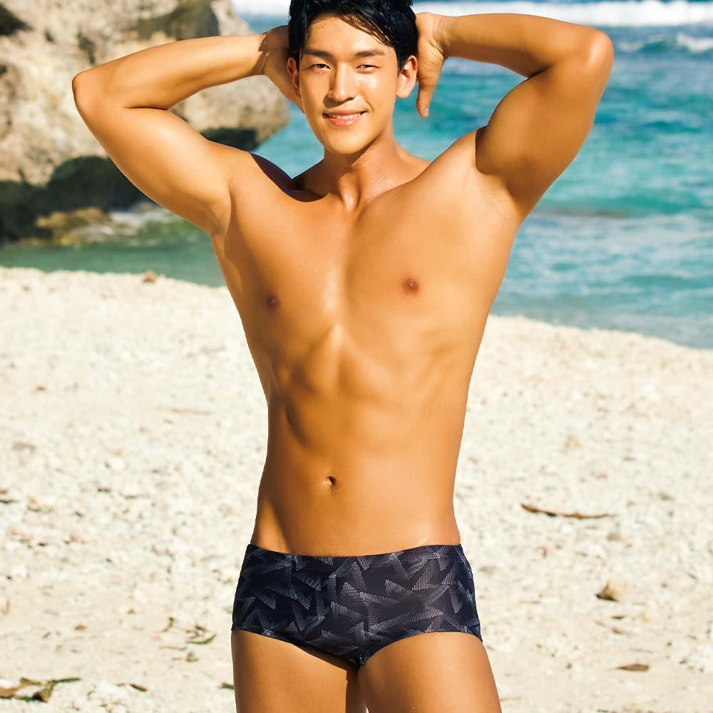 센티 썸머드림 메테오로 숏사각 [블랙] 남자 실내수영복 MSP-23475 BK