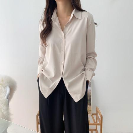 이런 상품 어때요? (라스트세일/당일)루즈핏 구김없는 찰랑셔츠 긴팔&반팔 데일리 베이직 블라우스 남방(M7038)