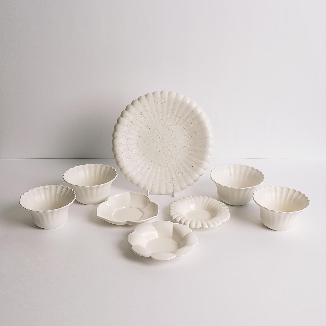 블루밍2인식기세트(밥2+국2+사이드접시3+메인접시1)