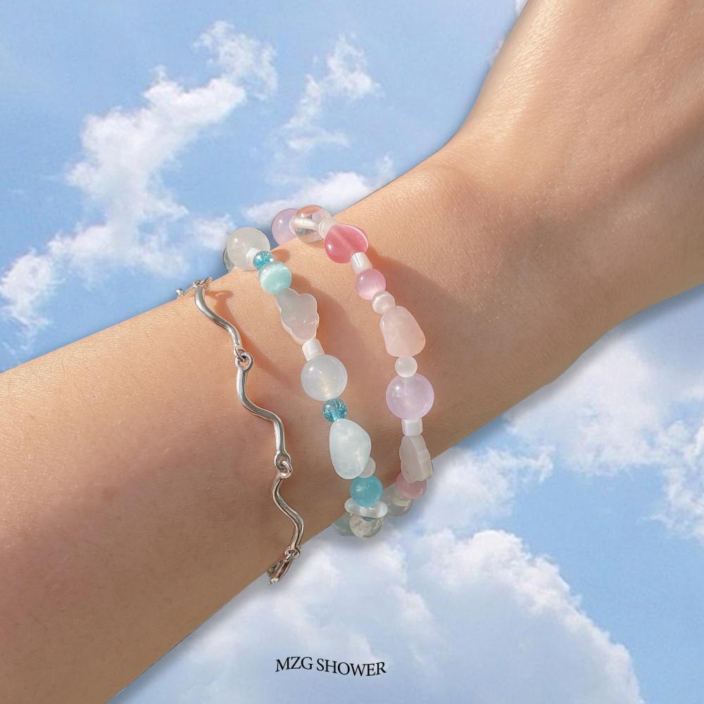 귀여운 원석 팔찌 cloud pearl bracelet