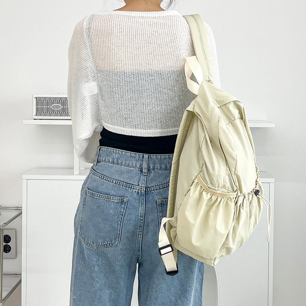 가벼운백팩 무지 데일리 캐주얼 나일론 여성 백팩