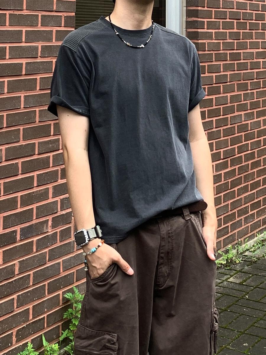 피그먼트 믹스 와플 슬림티 (2color)