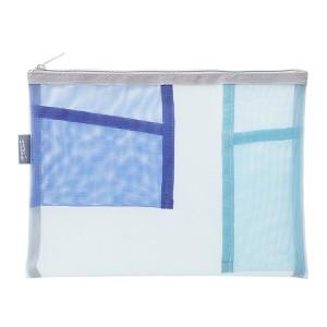 PEN & TOOLS Pouch MESH - LIGHT BLUE