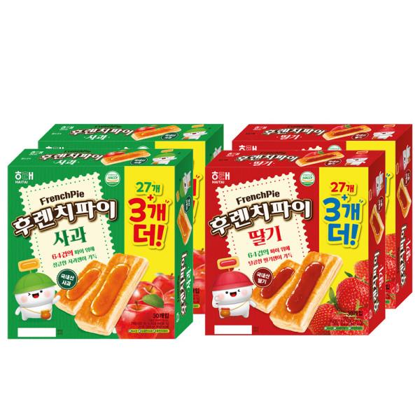 후렌치파이 딸기 27+3 (2개) + 후렌치파이 사과 27+3 (2개)