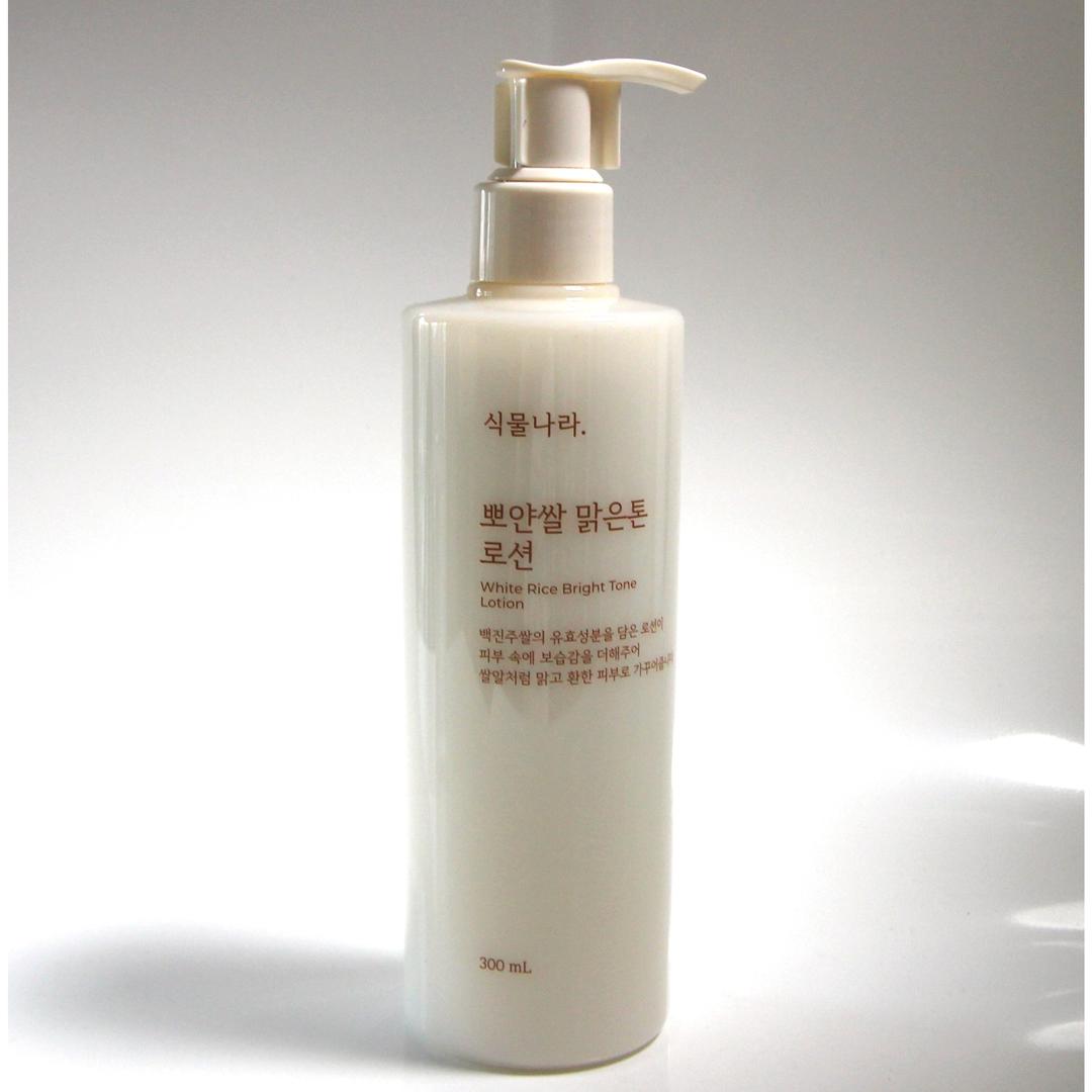 식물나라 뽀얀쌀 맑은톤 로션 300mL, 300ml, 1개