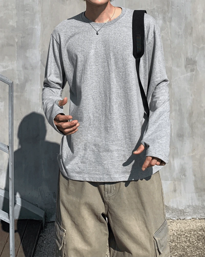 베이직 라운드 워머 긴팔티