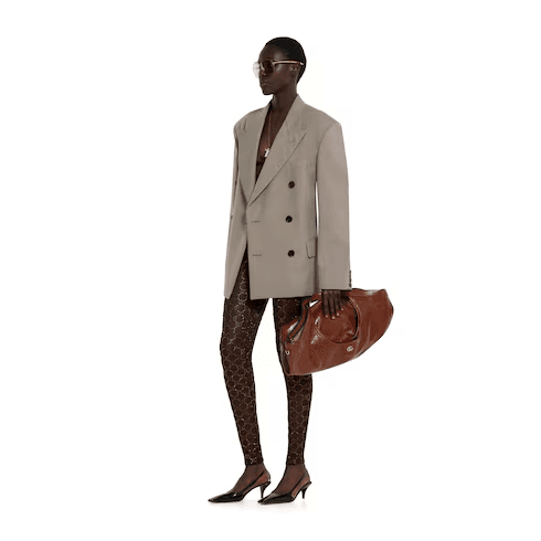 더블 브레스트 울 물리네 재킷