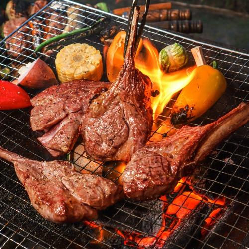 [캠핑필수] 양갈비 프렌치랙 숄더랙 알등심 500g 쯔란증정