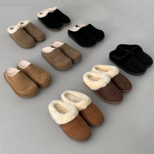 남자털슬리퍼 방한슬리퍼 남자어그뮬 보스턴뮬 키높이 캠핑