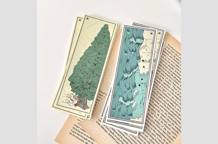 [냥냥빔] world map bookmark (2종)