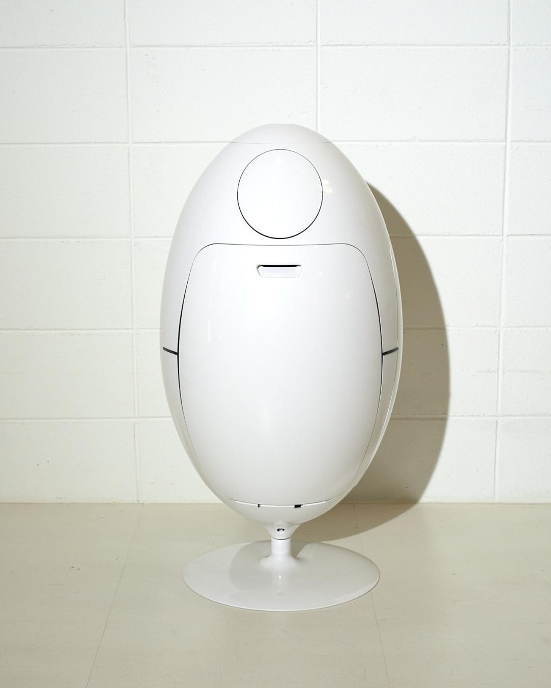 #9731 / Cestino Ovetto Trash Can (white)