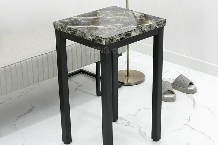 CT4040b 높이736mm 블랙40각 코너탁자 W400 x D400