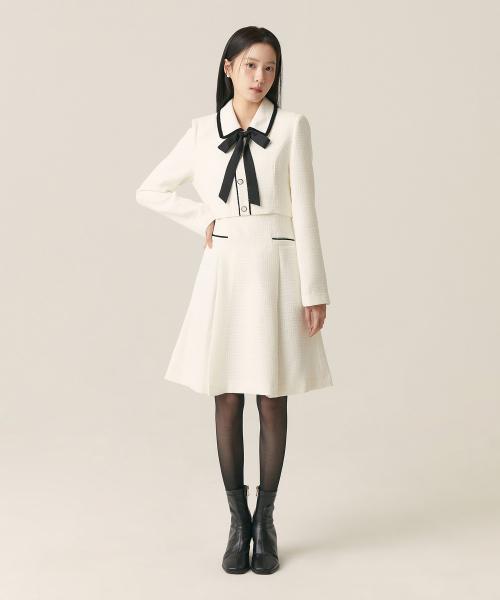 카라 트위드 2in1 미니원피스_RMOWF11S11