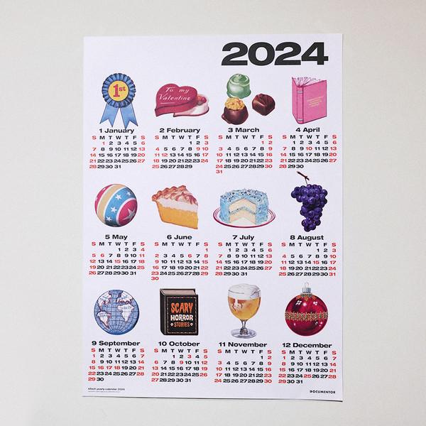 KITSCH YEARLY CALENDAR 2024 (완제품)