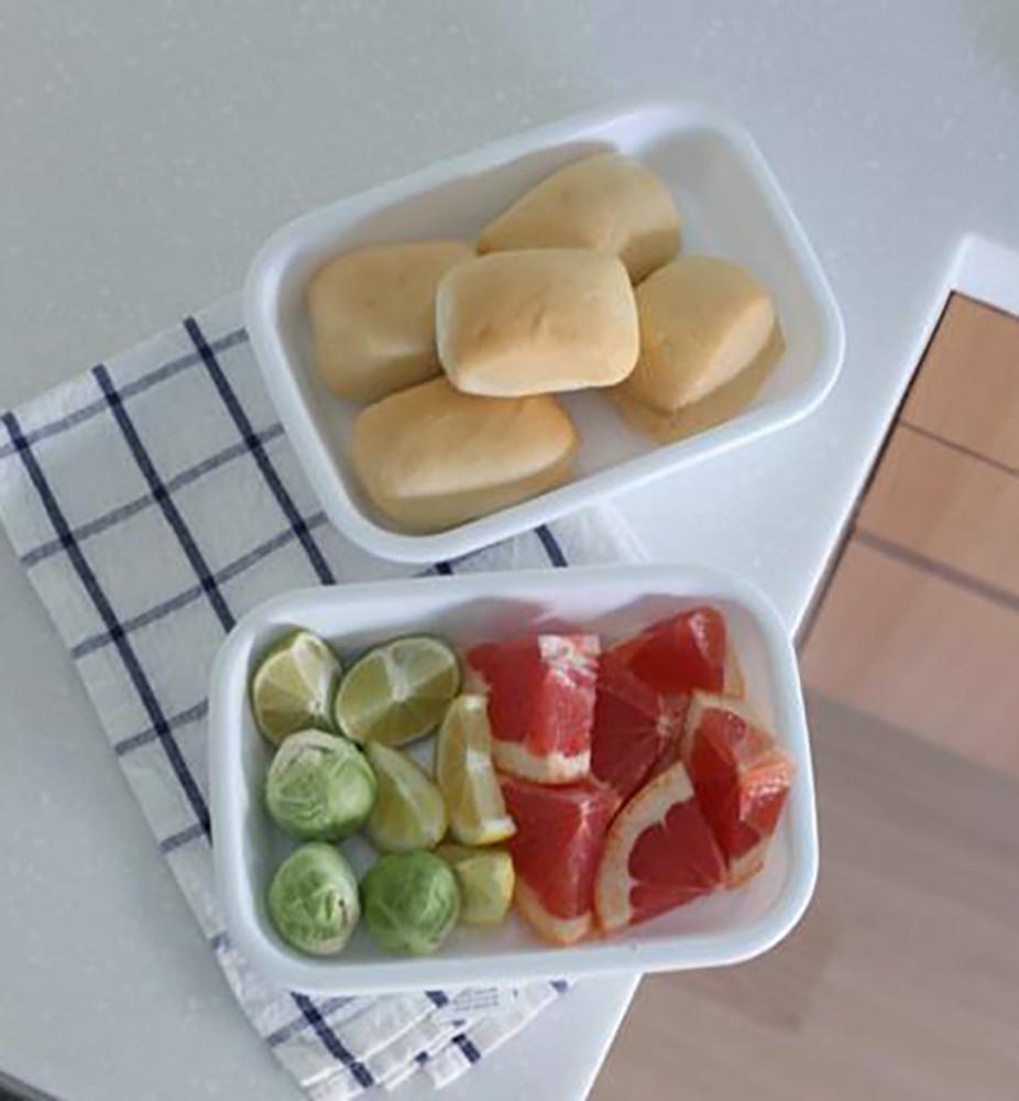 일본 나카야 화이트 트레이 푸드트레이 (스몰)