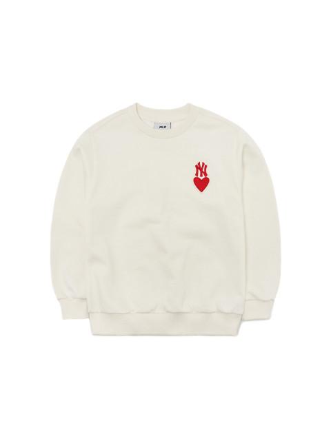 하트 스몰로고 맨투맨 NY (Ivory)