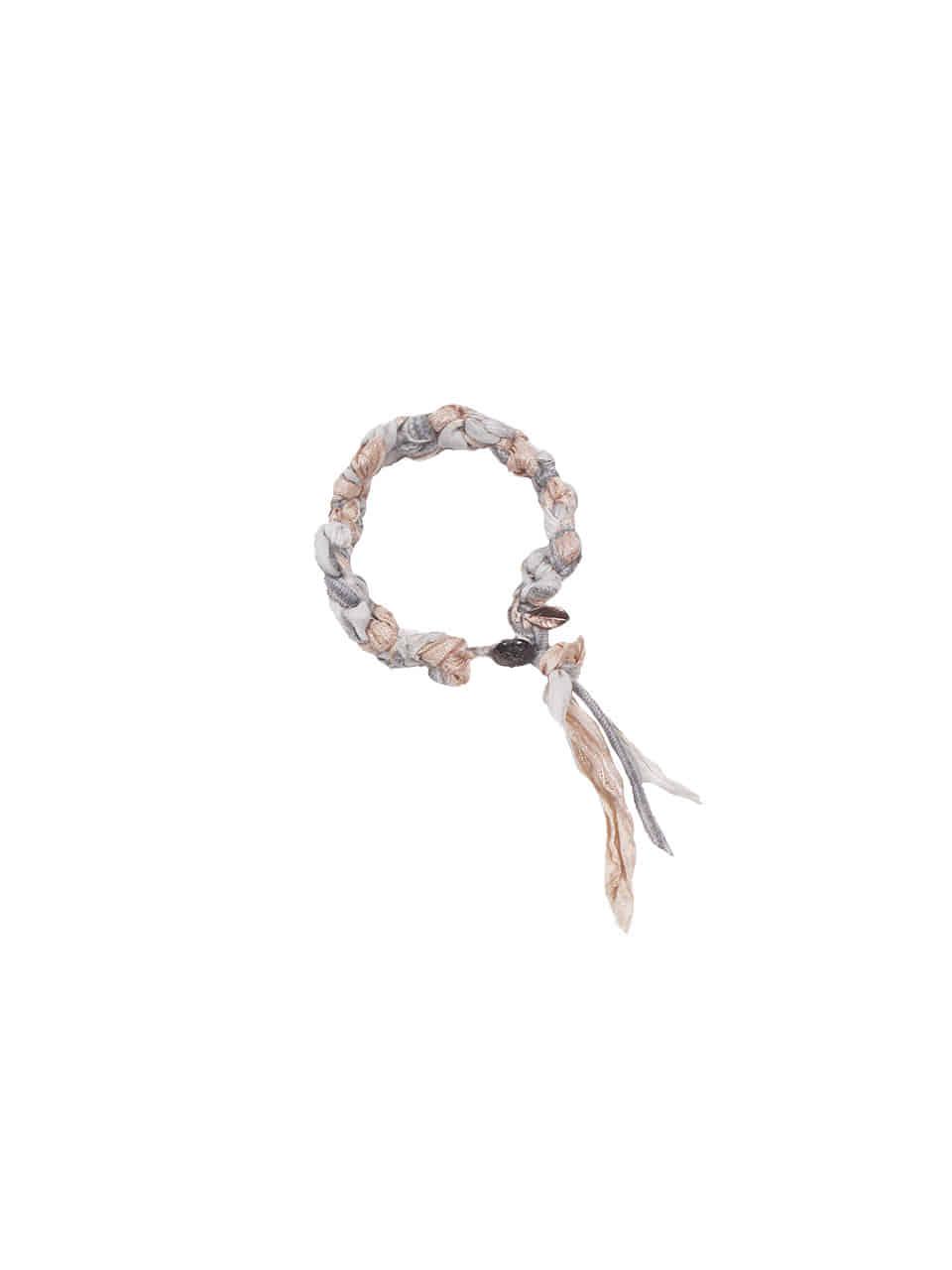 ROA SILK BRACELET SALMON SILVER